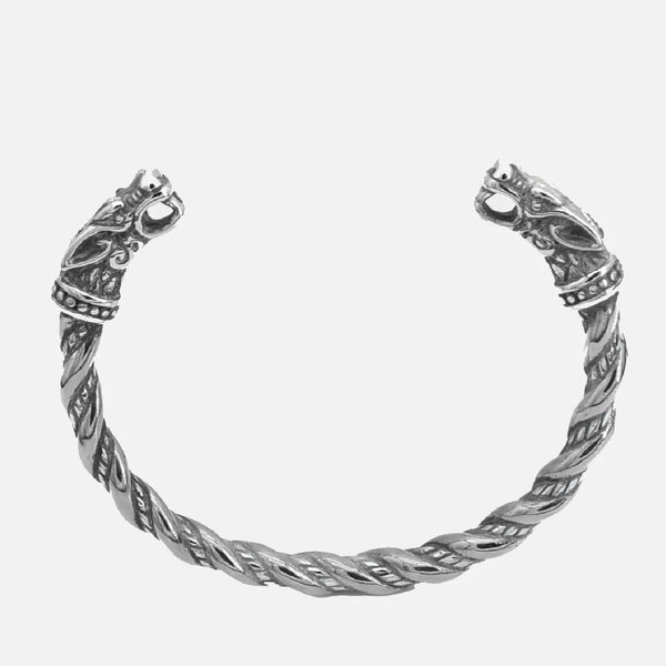 Geri & Freki Viking Bracelet - Viking Jewelry - Urcsilver
