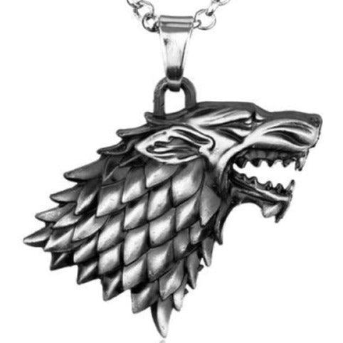 Viking Necklace - Norse Wolf - Viking Jewelry - Urcsilver