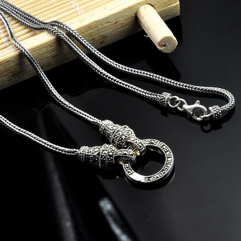 Versatile Foxtail Necklace - Viking Jewelry - Urcsilver