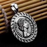 Queen Portrait Pendant - Viking Jewelry - Urcsilver