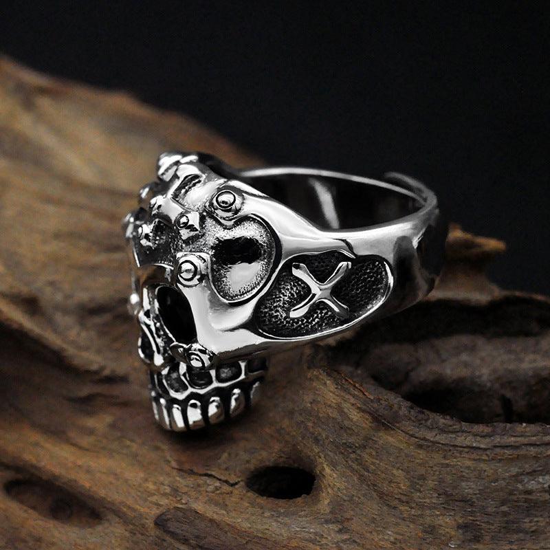 Silver Skull Ring 925 Silver - Viking Jewelry - Urcsilver