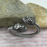 Lion Viking Arm Ring - Viking Jewelry - Urcsilver