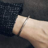 Handmade Thai Silver Thin Bracelet - Viking Jewelry - Urcsilver