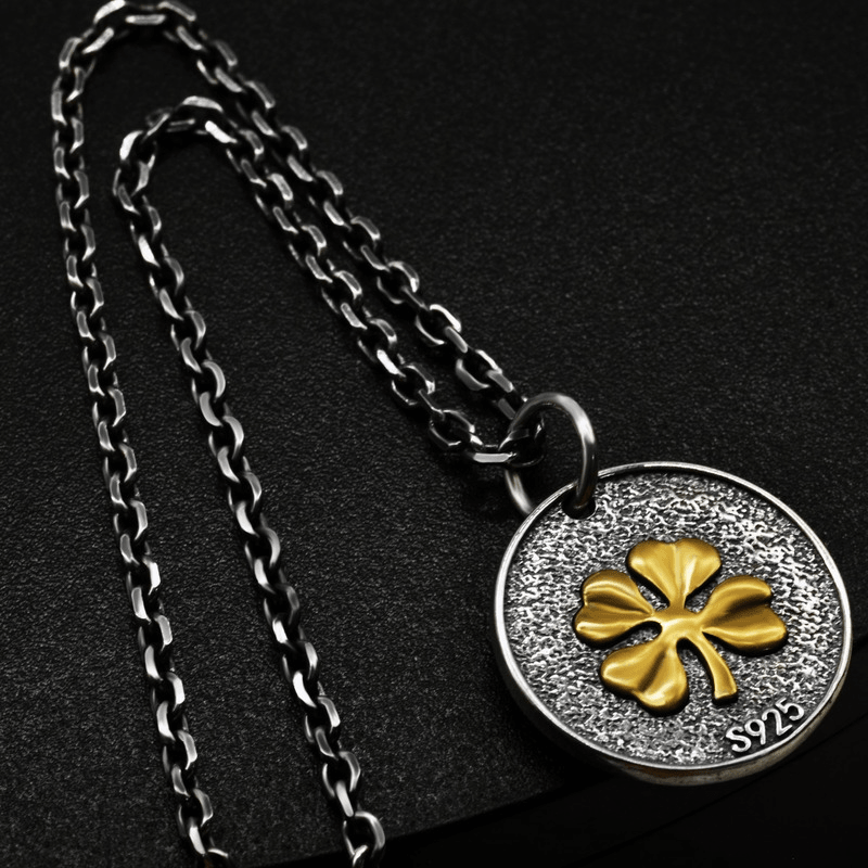 Vintage Round Medal Pendant - Viking Jewelry - Urcsilver