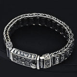 Buddhist Scripture Blessing Bracelet - Viking Jewelry - Urcsilver