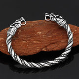 Geri & Freki Viking Bracelet - Viking Jewelry - Urcsilver