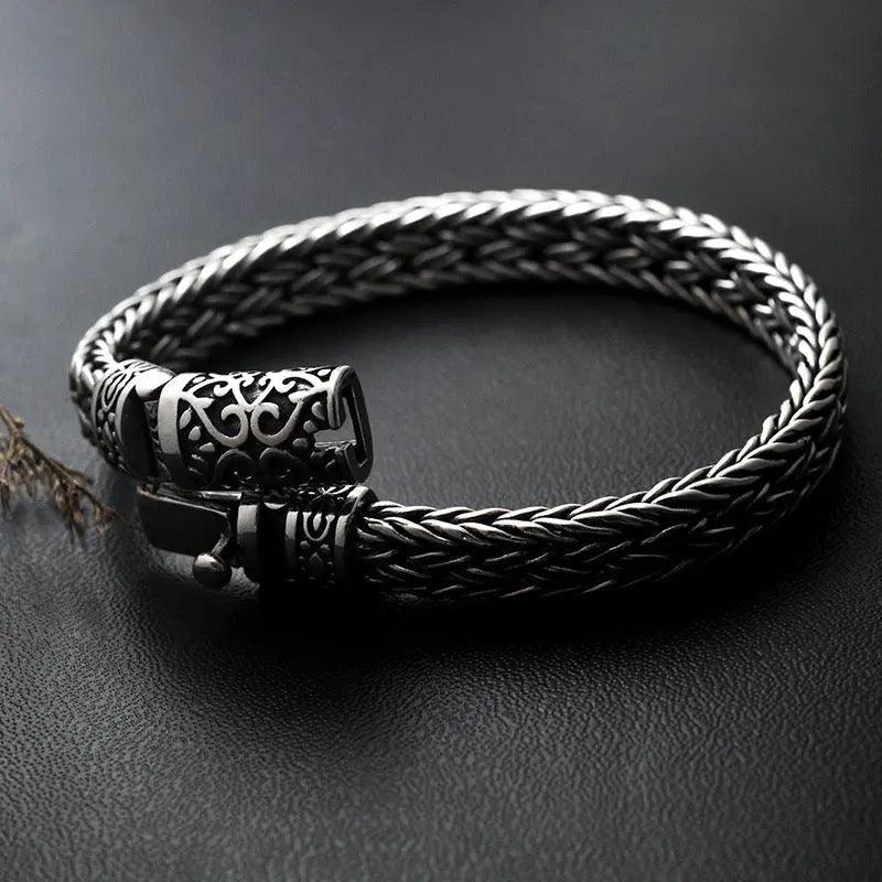 Hand Braided Bracelet - Viking Jewelry - Urcsilver