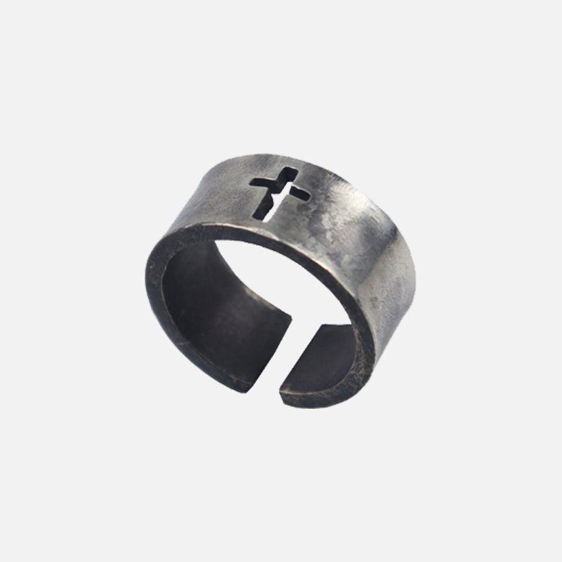Classic Cross 925 Sterling Viking Ring - Viking Jewelry - Urcsilver