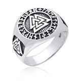Valknut Viking Ring - Viking Jewelry - Urcsilver
