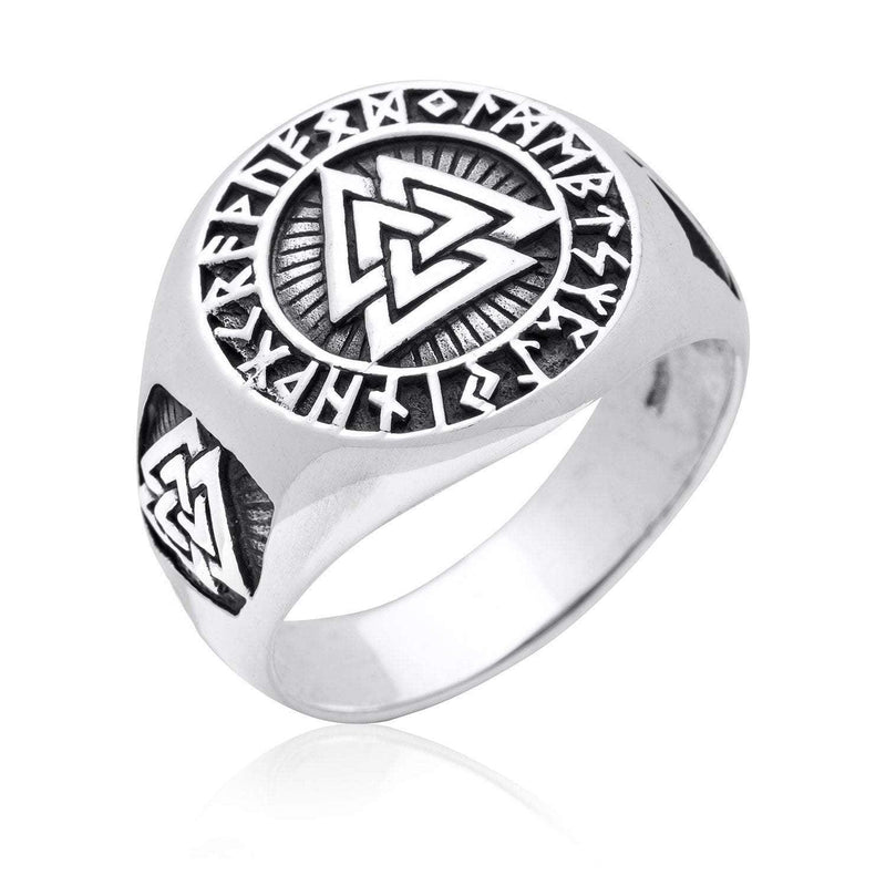 Valknut Viking Ring - Viking Jewelry - Urcsilver