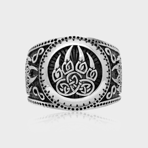 Bear Paw Viking Ring - Viking Jewelry - Urcsilver