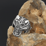 Fenrir Wolf Ring - Viking Jewelry - Urcsilver