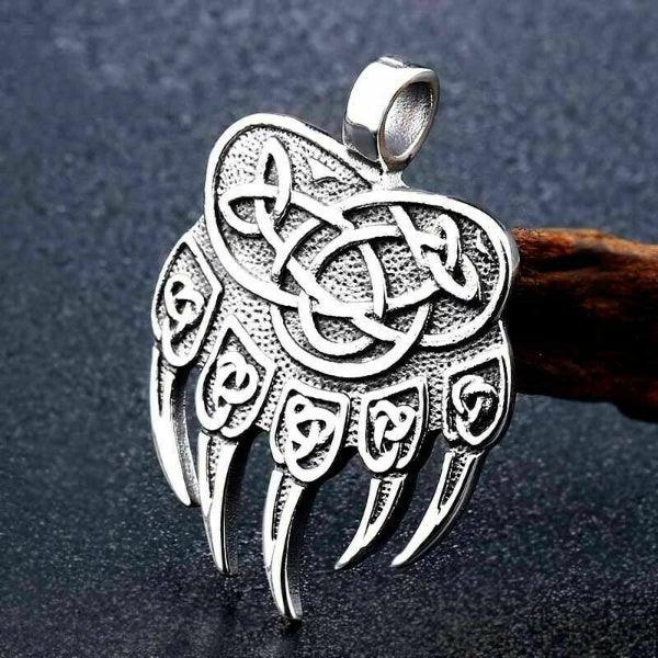 Viking Necklace - Bear Claw - Viking Jewelry - Urcsilver