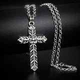 Viking Cross Necklace - Viking Jewelry - Urcsilver