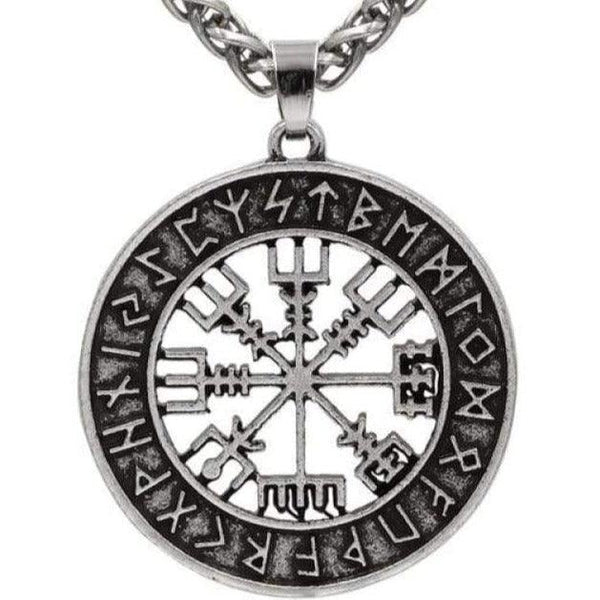 Viking Necklace - Compass - Viking Jewelry - Urcsilver