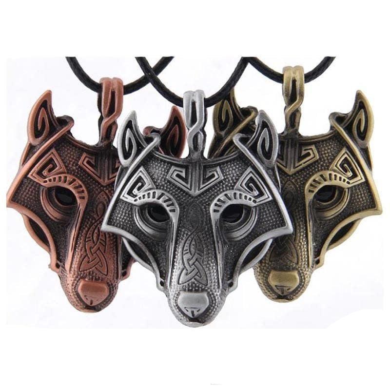 Viking Necklace - Fenrir Wolf - Viking Jewelry - Urcsilver