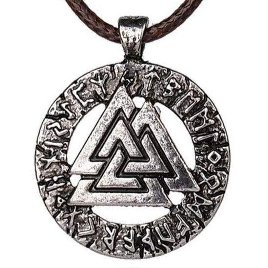 Valknut (Viking Rope Necklace) - Viking Jewelry - Urcsilver